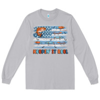 Moon Dust fishing lure flag keepin' it reel Long Sleeve Tee - MaliasSmallBusiness