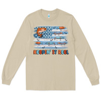 Mushroom fishing lure flag keepin' it reel Long Sleeve Tee - MaliasSmallBusiness