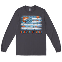 Smoke fishing lure flag keepin' it reel Long Sleeve Tee - MaliasSmallBusiness