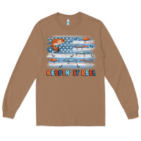 Toasted Coconut fishing lure flag keepin' it reel Long Sleeve Tee - MaliasSmallBusiness