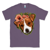 Lavender jack russel floral Classic Tee - Jasminsmagicworld