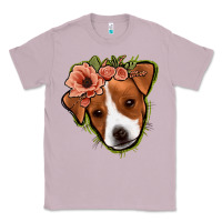Lilac jack russel floral Classic Tee - Jasminsmagicworld