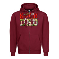 Burgundy baseball dad Zipper Hoodie - BundleAndBundleShop