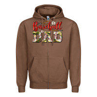 Chestnut baseball dad Zipper Hoodie - BundleAndBundleShop