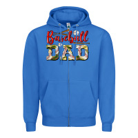 True Royal baseball dad Zipper Hoodie - BundleAndBundleShop