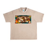 French Oak western cow cockerel chick  serape leopard sunflowers license plate te Urban Heavy Tee - BarkalooDesign