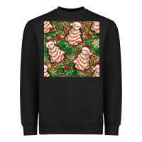 Black Christmas tree cakes Heavyweight Sweatshirt - NancyCooperArtShop