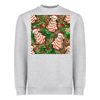 Heather Grey Christmas tree cakes Heavyweight Sweatshirt - NancyCooperArtShop