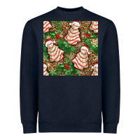 Navy Christmas tree cakes Heavyweight Sweatshirt - NancyCooperArtShop