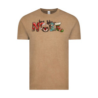 Vintage Coffee noel with sock and reindeer Vintage Tee - AdoDesignShop