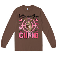 Chestnut better aim than cupid Long Sleeve Tee - MaliasSmallBusiness