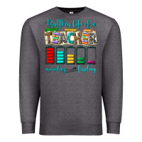 Charcoal Heather battery life of a teacher monday friday Premium Sweatshirt - NancyCooperArtShop