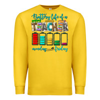 Lemon battery life of a teacher monday friday Premium Sweatshirt - NancyCooperArtShop