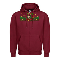 Burgundy oh holy night Zipper Hoodie - BundleAndBundleShop