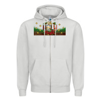 Dove Grey oh holy night Zipper Hoodie - BundleAndBundleShop