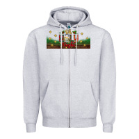 Heather Grey oh holy night Zipper Hoodie - BundleAndBundleShop