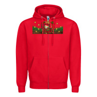 Red oh holy night Zipper Hoodie - BundleAndBundleShop