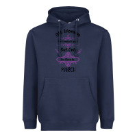 Navy all women are created equal but only the smartest are born in march Heavyweight Hoodie - Bettercallsaul