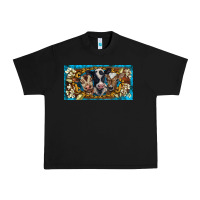 Black western cow turquoise’s white flowers license plate template Urban Heavy Tee - BarkalooDesign