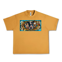 Peanut Butter western cow turquoise’s white flowers license plate template Urban Heavy Tee - BarkalooDesign