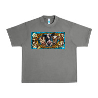 Tornado western cow turquoise’s white flowers license plate template Urban Heavy Tee - BarkalooDesign
