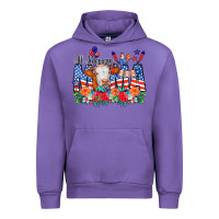 Tulip All American Mama Cow Flowers Urban Hoodie - CowCowDesign