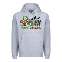 Heather Grey It's spooky season Premium Hoodie - NancyCooperArtShop