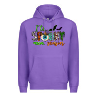 Purple It's spooky season Premium Hoodie - NancyCooperArtShop
