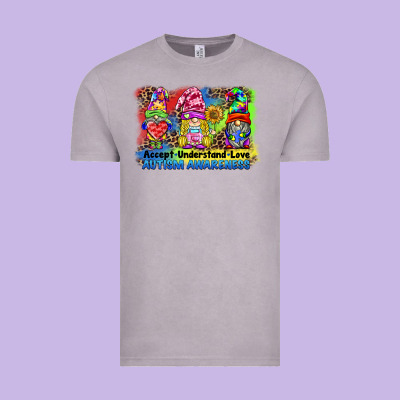 Accept Understand Love Autism Awareness Western Background Vintage Tee Designed By Barkaloodesign