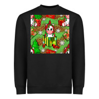 Black Christmas unicorn and gift box Heavyweight Sweatshirt - NancyCooperArtShop