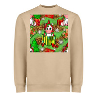 Mushroom Christmas unicorn and gift box Heavyweight Sweatshirt - NancyCooperArtShop