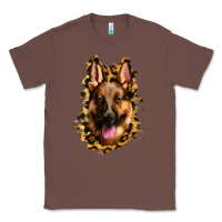 Chestnut german shepherd leopard background Classic Tee - Jasminsmagicworld