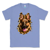 Colony Blue german shepherd leopard background Classic Tee - Jasminsmagicworld