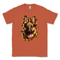 Copper german shepherd leopard background Classic Tee - Jasminsmagicworld