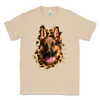 Mushroom german shepherd leopard background Classic Tee - Jasminsmagicworld