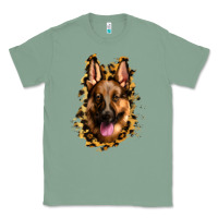 Sage german shepherd leopard background Classic Tee - Jasminsmagicworld