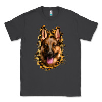 Smoke german shepherd leopard background Classic Tee - Jasminsmagicworld