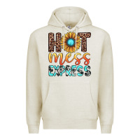 Oatmeal Heather hot mess express Premium Hoodie - JahusDesignShop