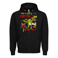 Black ready to crush pre k Zipper Hoodie - BundleAndBundleShop