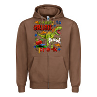 Chestnut ready to crush pre k Zipper Hoodie - BundleAndBundleShop