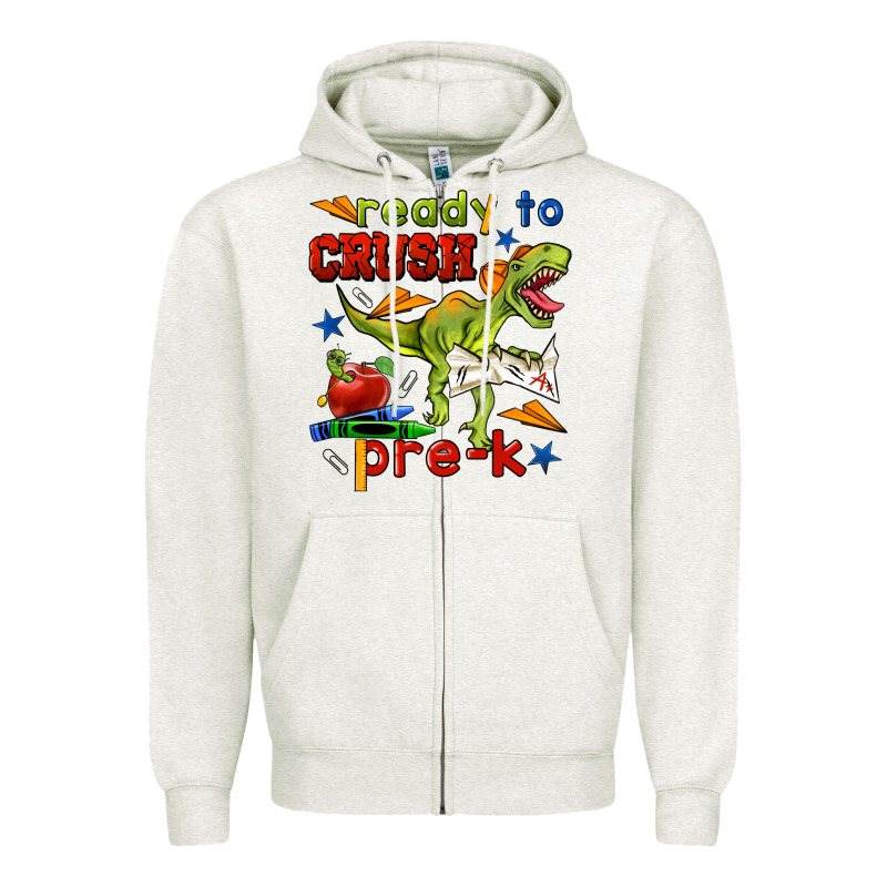 Ready To Crush Pre K Zipper Hoodie by BundleAndBundleShop | Teevron