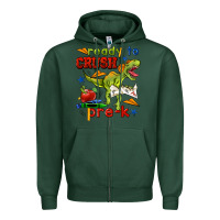Sports Green ready to crush pre k Zipper Hoodie - BundleAndBundleShop