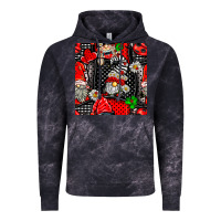 Cloud Black ladybug gnomes seamless pattern Vintage Hoodie - BundleAndBundleShop