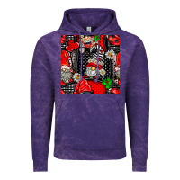 Cloud Purple ladybug gnomes seamless pattern Vintage Hoodie - BundleAndBundleShop