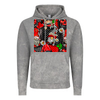 Cloud Rock ladybug gnomes seamless pattern Vintage Hoodie - BundleAndBundleShop