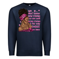Navy afro woman cancer Premium Sweatshirt - texasbilliewilder