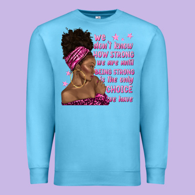 Afro Woman Cancer Premium Sweatshirt Designed By Texasbilliewilder