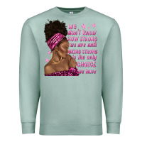 Seafoam afro woman cancer Premium Sweatshirt - texasbilliewilder