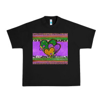 Black mardi gras hearts and fleur de lis Urban Heavy Tee - Jasminsmagicworld