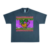 Midnight Navy mardi gras hearts and fleur de lis Urban Heavy Tee - Jasminsmagicworld